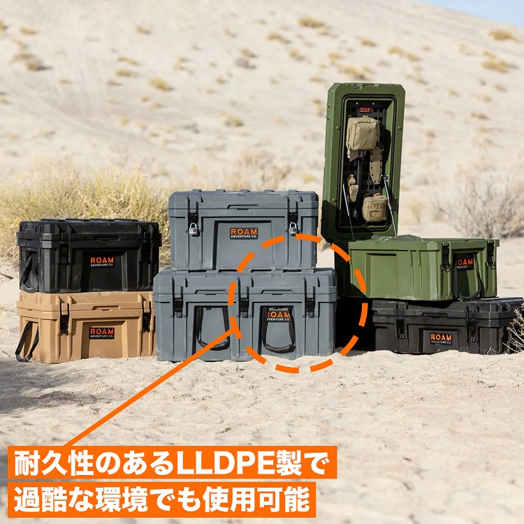 ROAM ADVENTURE CO. RUGGED CASE 105L ラギットケース 105リットル 選べる4色 スレート/ブラック/ODグリーン/デザートタン  ローム アドベンチャー | ブランドでさがす,ROAM ADVENTURE CO. | OODD | ダブルオーディー